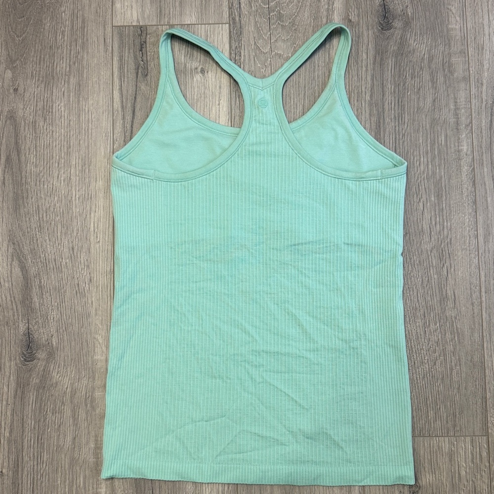 Lululemon Ebb to street tank top newer style turquoise - Picture 2 of 4